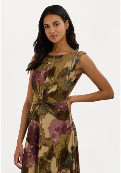 Трикотажное платье FLORAL TWIST FRONT JERSEY DRESS