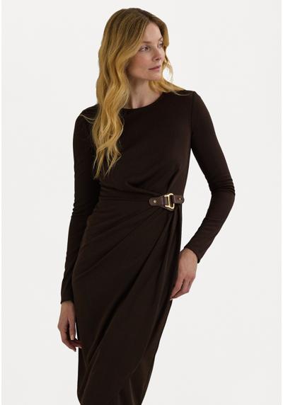 Трикотажное платье BUCKLE-TRIM STRETCH JERSEY DRESS