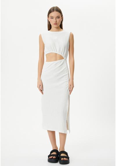 Платье CUT OUT SLEEVELESS ROUND NECK SLIT