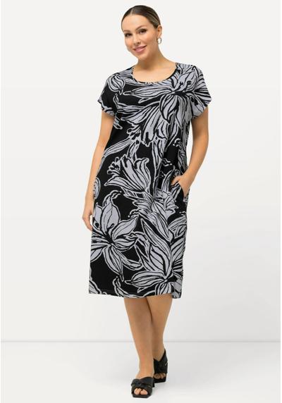 Трикотажное платье PRINT CAP SLEEVE MIDI