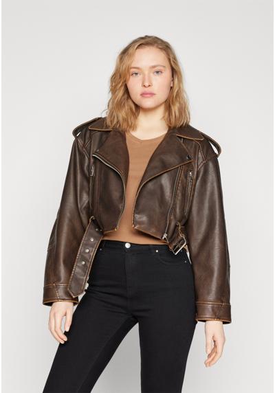 Куртка из искусственной кожи ONLMINDY CROP BIKER