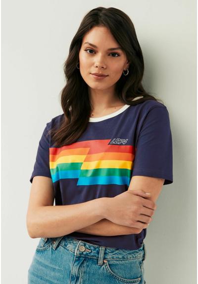 Футболка SHORT SLEEVE RAINBOW STRIPE REGULAR FIT