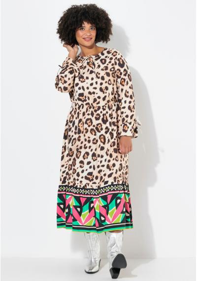 Платье A-LINE LEOPARD PATTERN HEM