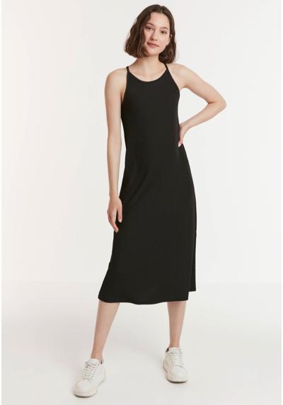 Трикотажное платье HALTER NECK MIDI DRESS