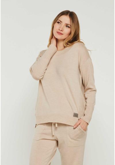 BELLA - MERINO WOLLE LANGARM PULLOVER MIT RUNDHALS - Strickpullover BELLA