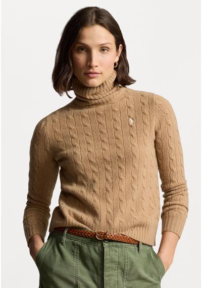 Пуловер WOOL CASHMERE CABLE ROLL NECK JUMPER