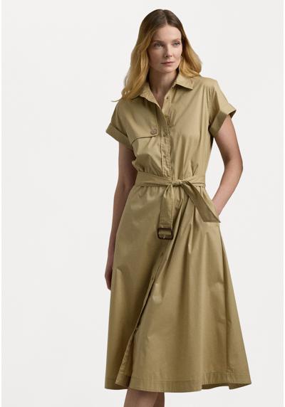 Платье-блузка BELTED STRETCH-COTTON BLEND SHIRTDRESS