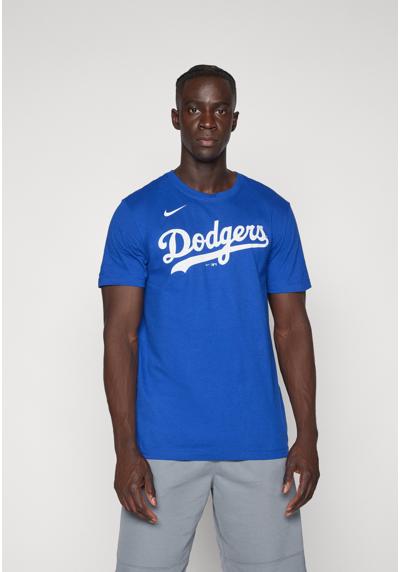 LOS ANGELES DODGERS MEN'S FUSE WORDMARK TEE - Vereinsmannschaften