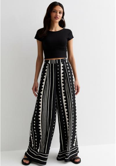 Брюки ABSTRACT PRINT WIDE LEG