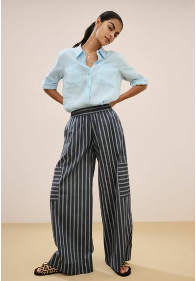 Трикотажные брюки STRIPED SUPER WIDE TALL