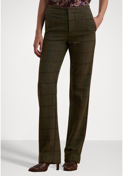 Брюки CHECKED TWILL STRAIGHT LEG PANT