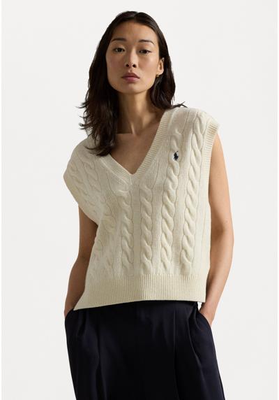 Пуловер CABLE-KNIT CASHMERE JUMPER WAISTCOAT