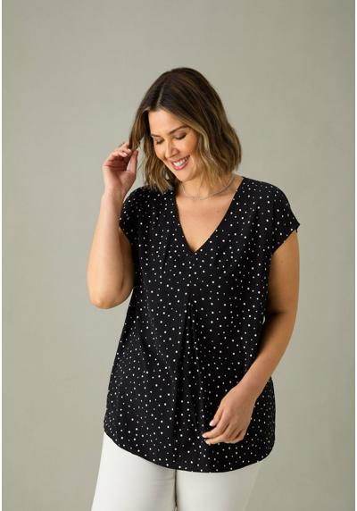 Блузка POLKA DOT PLEAT FRONT