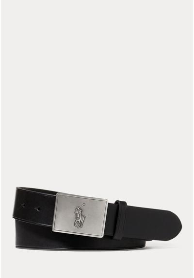 Ремень PONY PLAQUE LEATHER BELT