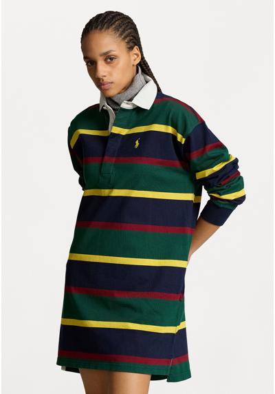 Трикотажное платье STRIPED COTTON JERSEY RUGBY DRESS