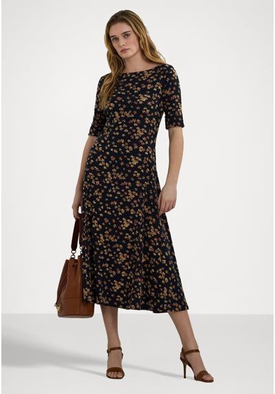 Платье FLORAL STRETCH COTTON MIDI DRESS