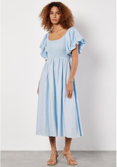 Платье PUFF SLEEVE MILKMAID MIDI