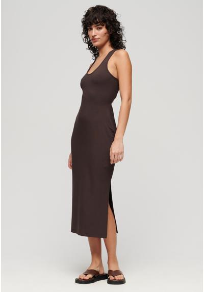 Трикотажное платье SCOOP NECK MIDI