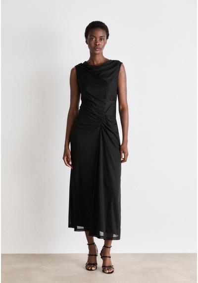 Коктельное платье COWL NECK RUCHED MIDI