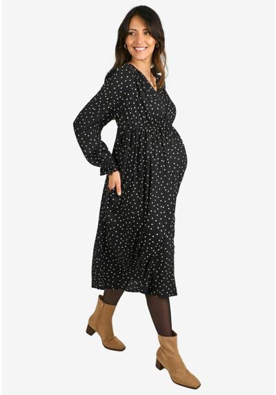 Платье POLKA DOT V-NECK MATERNITY MIDI REGULAR FIT