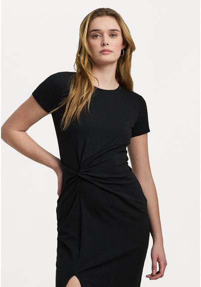 Трикотажное платье JERSEY TWIST-FRONT MIDI DRESS