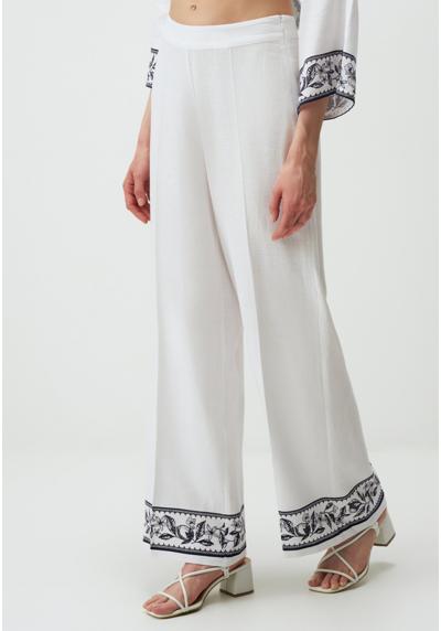 Брюки WIDE LEG HIGH WAIST PATTERNED