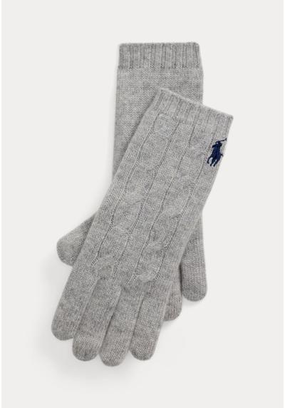 Перчатки CABLE KNIT WOOL CASHMERE GLOVES