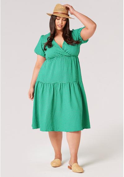 Платье CURVE GINGHAM TIERED