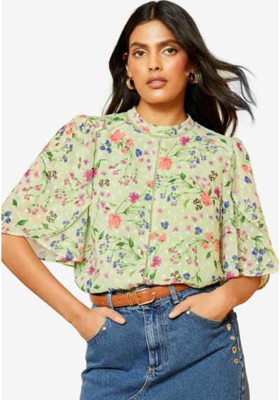 Блузка FLORAL FLUTTER SLEEVE PETITE