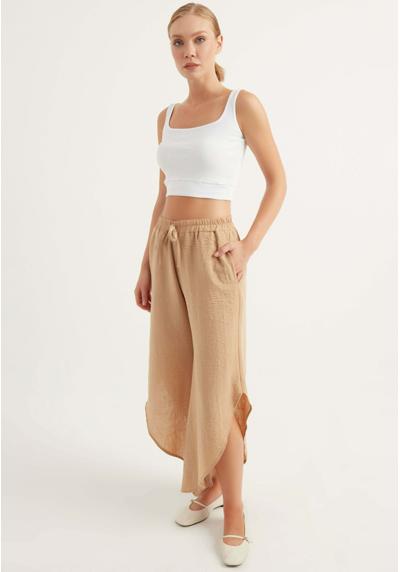 Брюки ELASTIC WAIST WIDE LEG