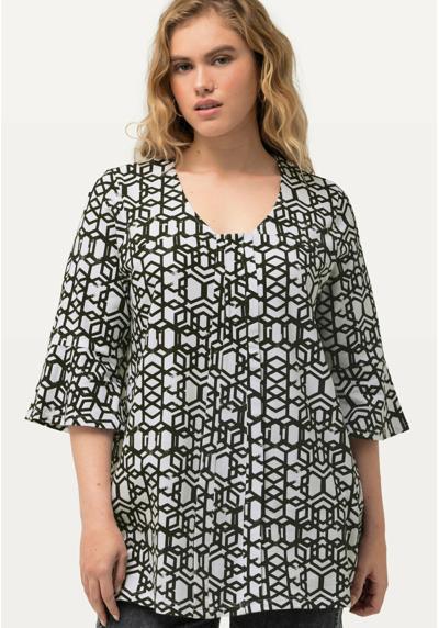 Кофта GEOMETRIC PRINT TRUMPET SLEEVE