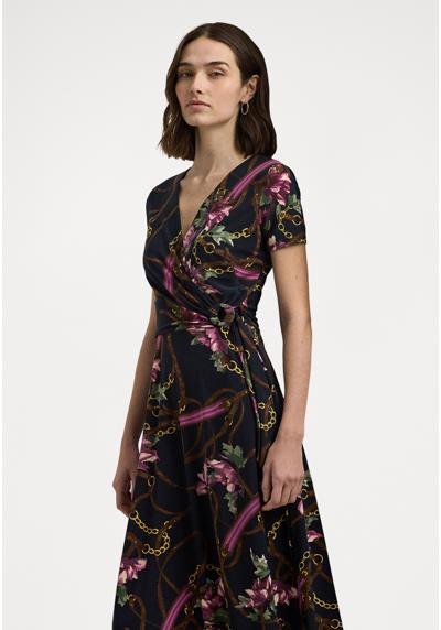 Трикотажное платье PRINT SURPLICE JERSEY DRESS