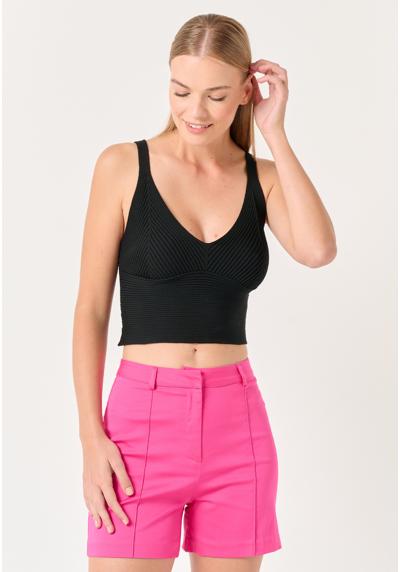 Шорты SLIM FIT HIGH WAIST WOVEN SHORTS