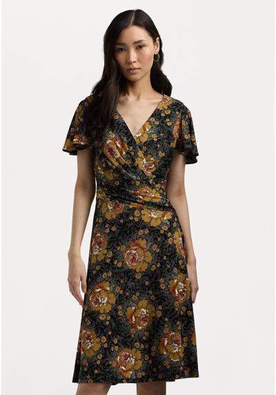 Платье FLORAL STRETCH JERSEY SURPLICE DRESS