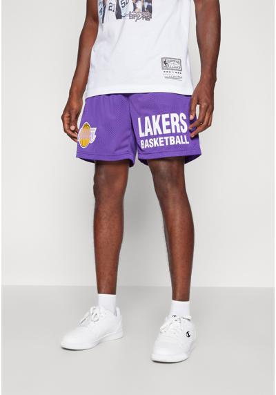 NBA GAMEDAY MESH 7IN SHORTS VINTAGE LOGO - Vereinsmannschaften