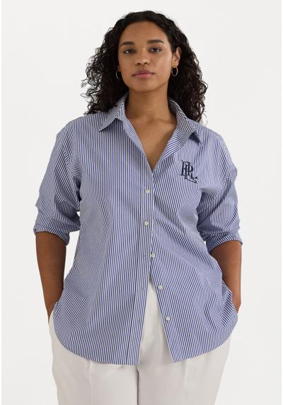 Блуза-рубашка RELAXED FIT STRIPED STRETCH COTTON SHIRT