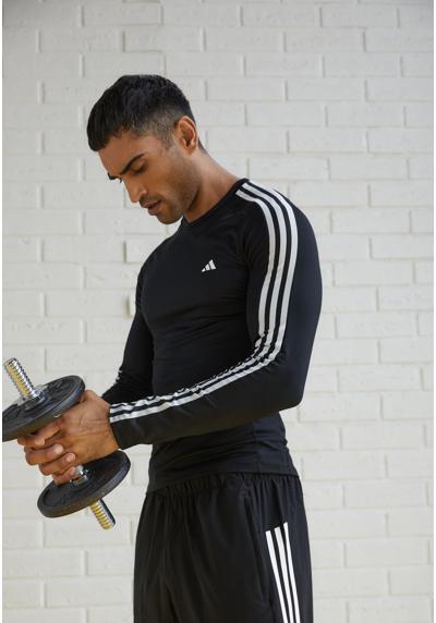 Кофта TECHFIT 3-STRIPES LONG-SLEEVE TECHFIT 3-STRIPES LONG-SLEEVE