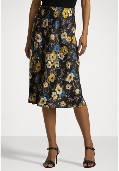 Юбка FLORAL SATIN CHARMEUSE MIDI SKIRT