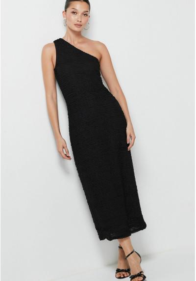 Платье TEXTURED ONE SHOULDER MIDI