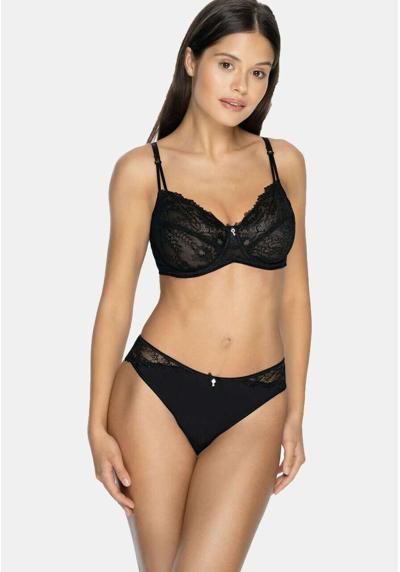 Бюстгальтер BUGEL-BH 214462 CARMEN MIT SEXY VOLLSPITZE GENAHT TRANSPARENT DURCHSICHTIG FARBE SCHWARZ