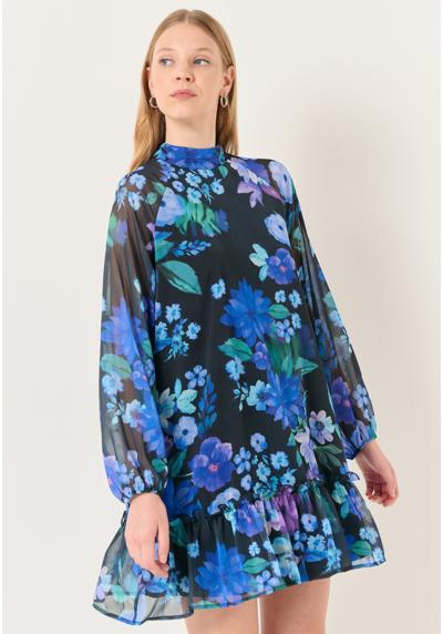 Платье NECK LONG SLEEVED FLORAL