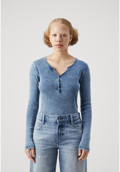 Кофта DEEP V INDIGO HENLEY SLIM L\S WMN