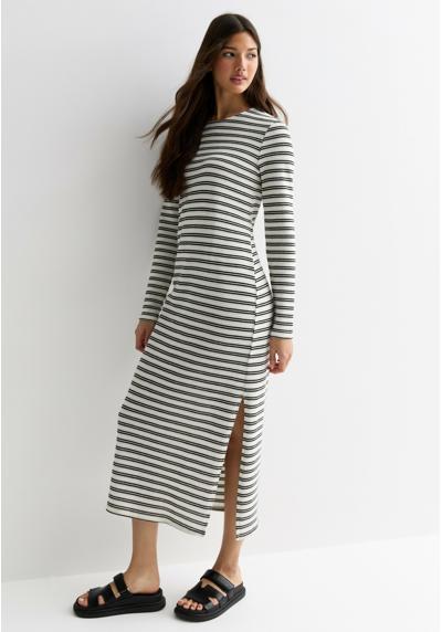 Трикотажное платье STRIPE SPLIT HEM